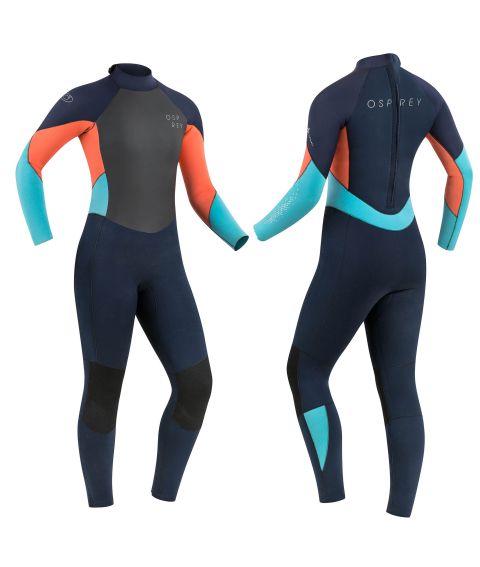 Womens 5mm Zero Full Length Wetsuit - Coral
