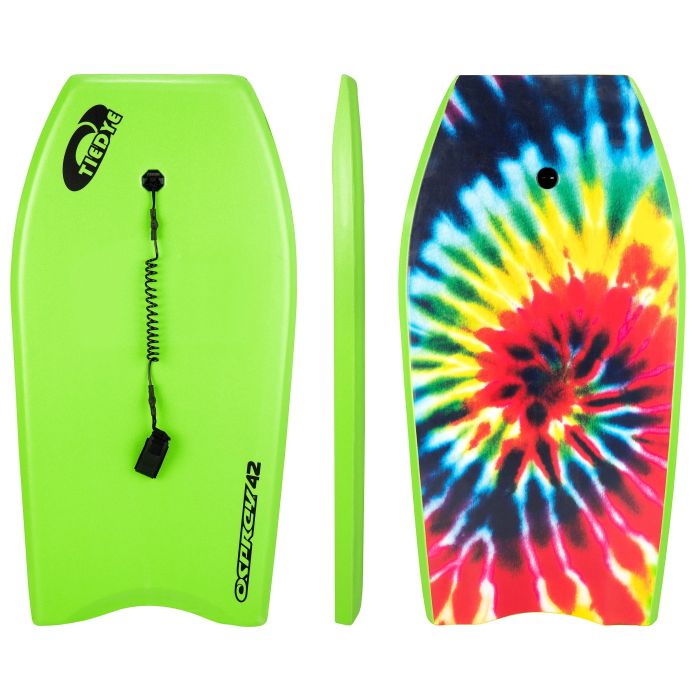 Osprey Body Board with Leash Slick Crescent Tail XPE Boogie Board 