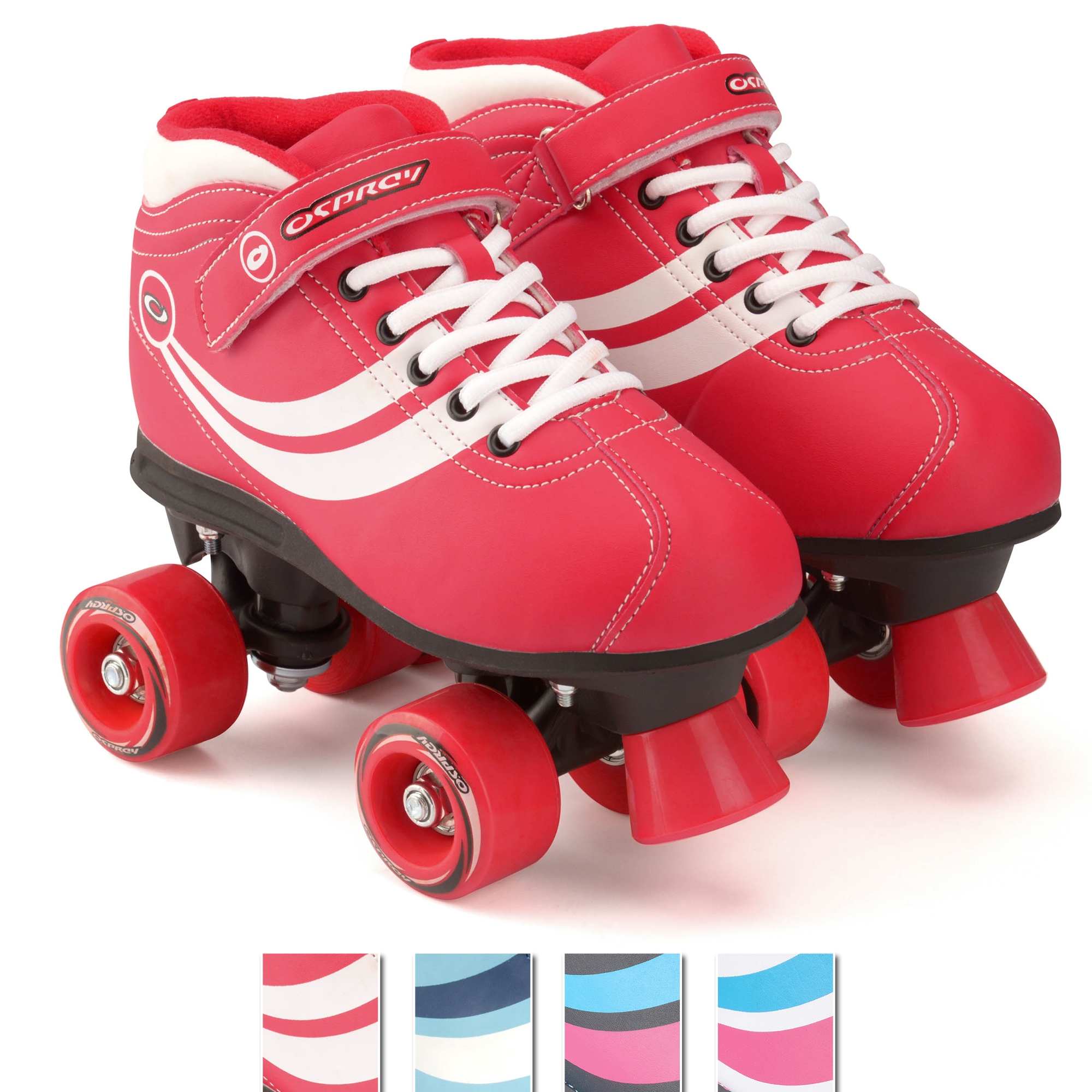 An image of Disco Skate Roller Skates - Red 7 | | Osprey Action Sports | UK 7/ EU 41