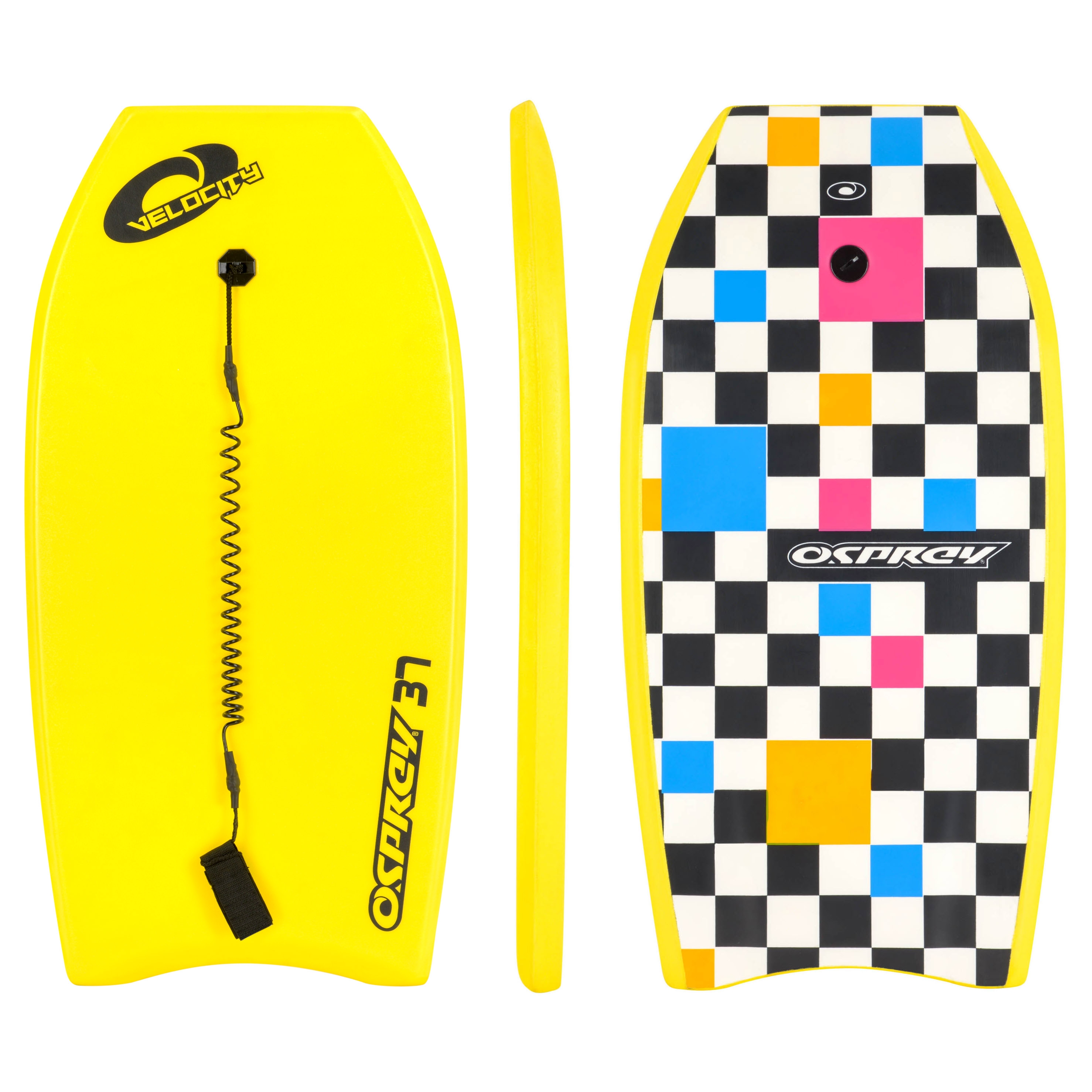 An image of 37" VELOCITY BODYBOARD - YELLOW | 37 Inch | Osprey Action Sports | 37 Inch
