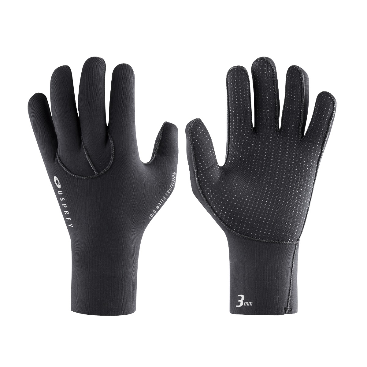 An image of Adults Wetsuit 3mm Glove - Black S | | Osprey Action Sports | S