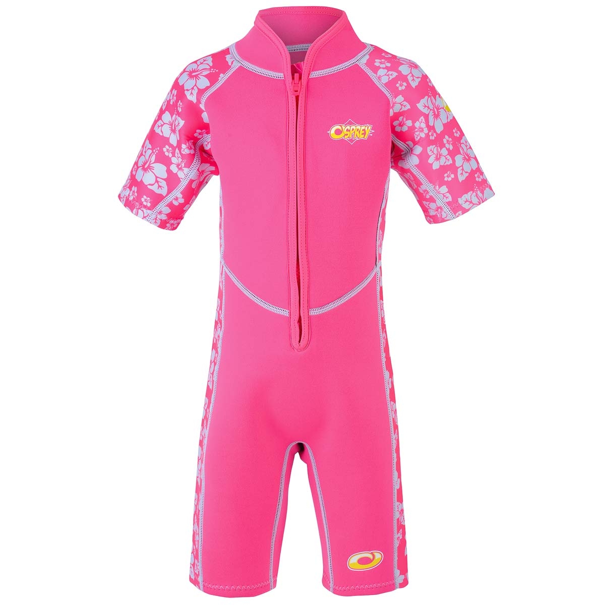 An image of Infants Hibiscus 2mm Shorty Wetsuit - Pink | Wetsuits | Osprey Action Sports | O...